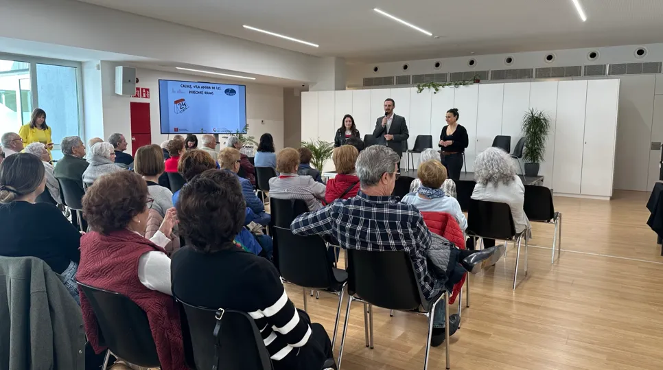La primera jornada sobre la gent gran de Caldes aplega una seixantena de persones