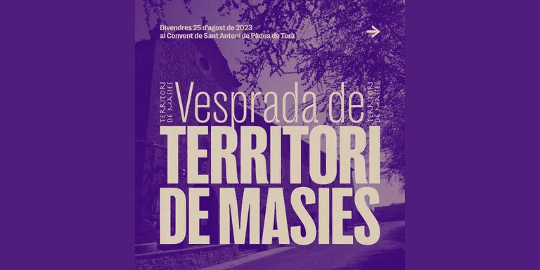 La Vesprada de Territori de Masies arriba el dia 25 al Convent de Sant Antoni de Pàdua de Torà