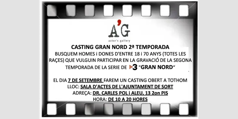 'Gran Nord' convoca un càsting a Sort per a la segona temporada