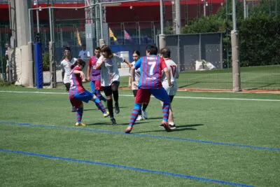 Partit per la solidaritat entre el Valls Futbol Inclusiu i la Fundació Barça