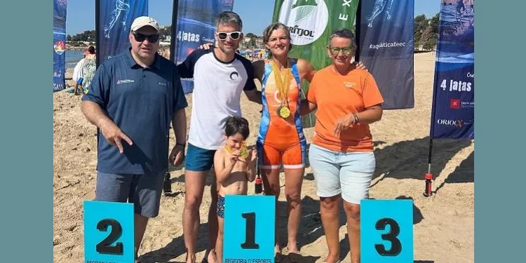 Alícia Domingo i Javier Vázquez, nous campions del Campionat de Catalunya d’Aqua Beach Trail