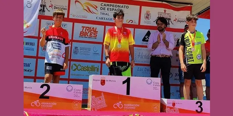 El creixellenc Axel Méndez es proclama subcampió d’Espanya de Trial en la categoria Aleví