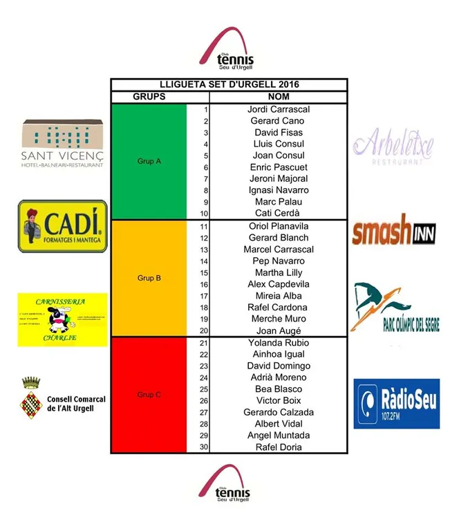 Comença la lligueta del Club Tennis Seu d'Urgell