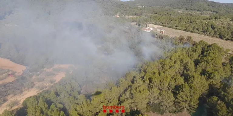 Controlat un incendi forestal al Perelló, provocat per una serra radial i que ha afectat unes 2,62 hectàrees
