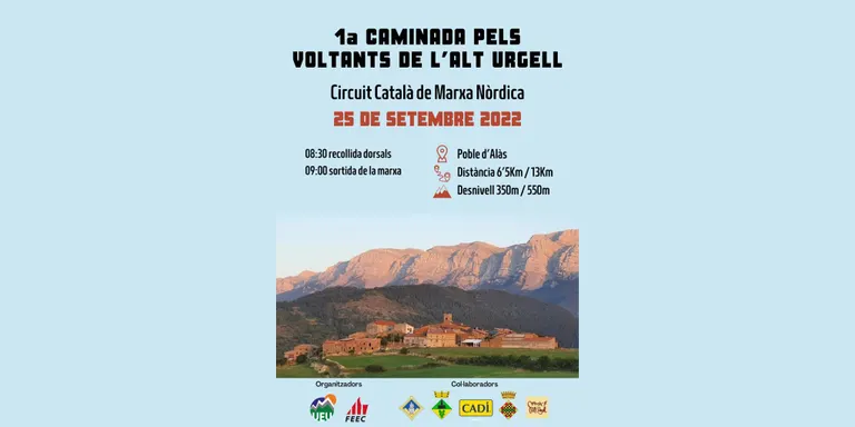 La UEU organitza la primera edició de la Caminada pels voltants de l'Alt Urgell