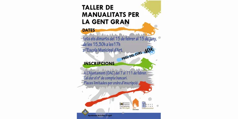 Taller de manualitats per a la gent gran a la Seu