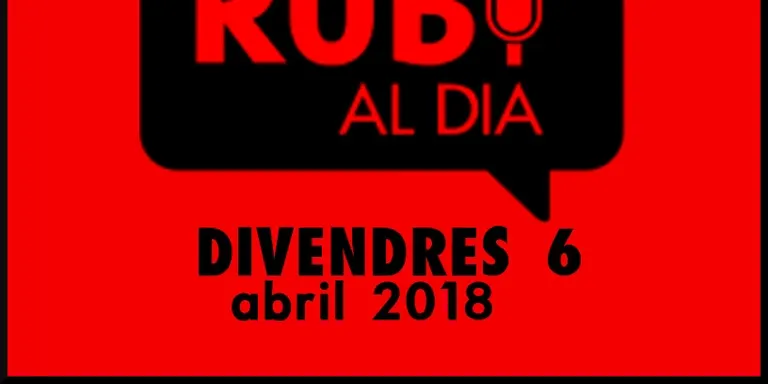 RUBÍ AL DIA divendres 6 ABRIL 2018