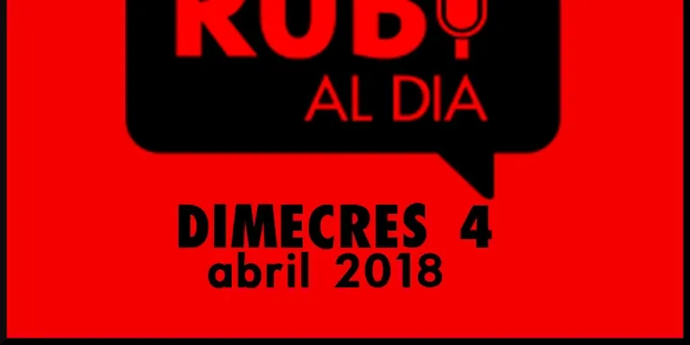 RUBÍ AL DIA dimecres 4 ABRIL 2018