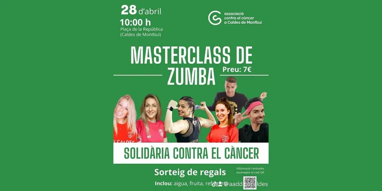L’Associació Caldes contra el càncer organitza una masterclass de zumba per recaptar fons