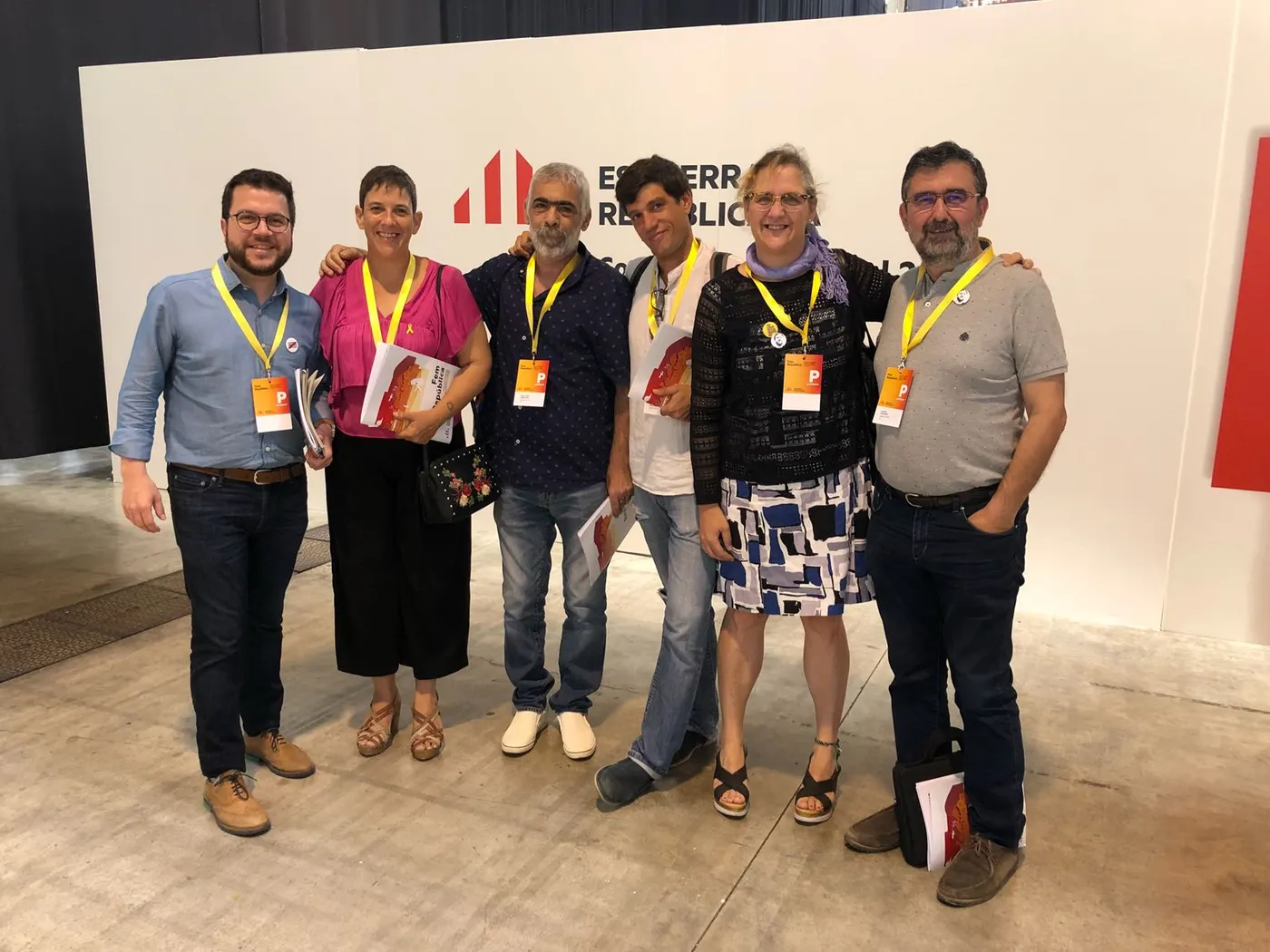 ERC de Pineda al Consell Nacional, on s'ha aprovat el nou full de ruta del partit