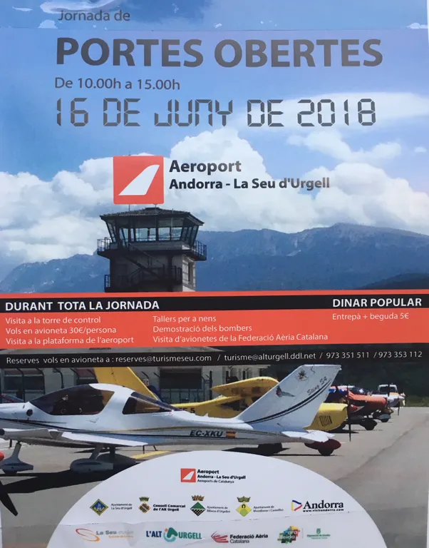 Jornada de portes obertes a l'Aeroport Andorra-la Seu d'Urgell