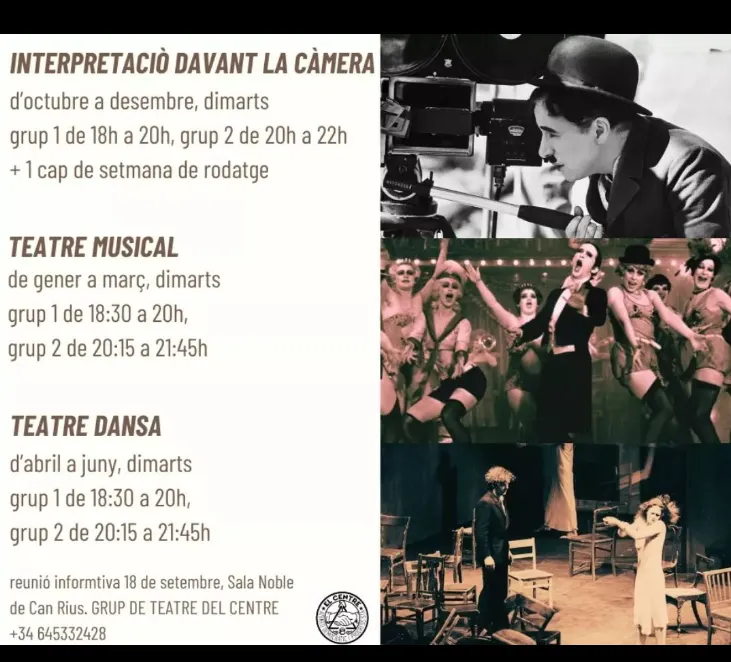 La secció de teatre de l’ateneu El Centre divideix per primer cop el curs en tres tallers trimestrals