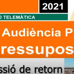 AUDIÈNCIA PRESSUPOST 2021 (retorn) del 28/4/2021 - episode art
