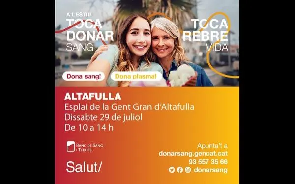 Foto: Banc de Sang i Teixits de Catalunya