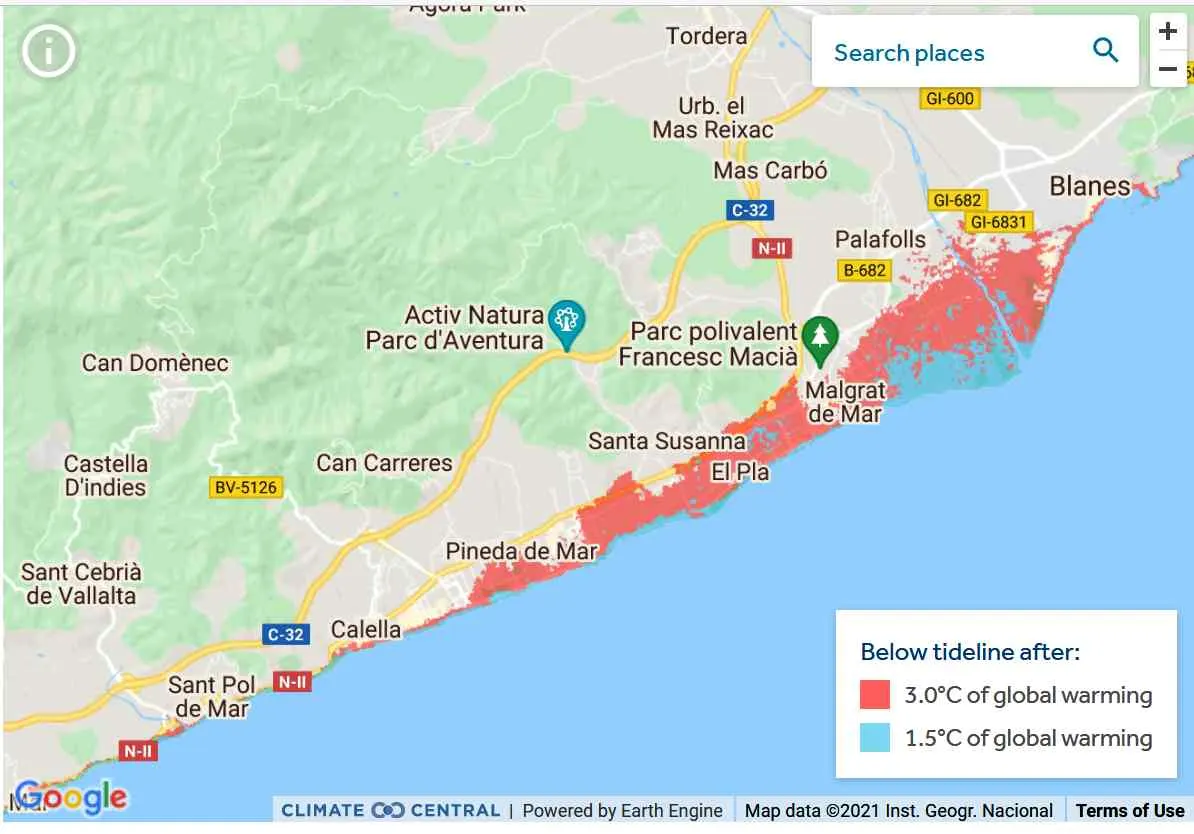 Què quedaria de Pineda si augmentés 3 graus la temperatura terrestre?