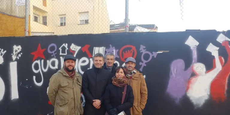ERC denuncia als Mossos la desaparició de la pancarta que hi havia al solar del Centre Republicà