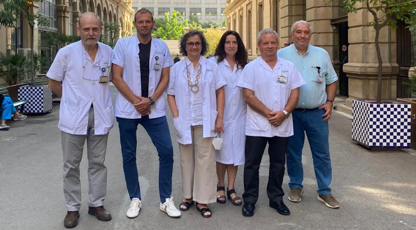 Equip investigador del Clínic que ha presentat el cas excepcional de curació funcional del VIH.