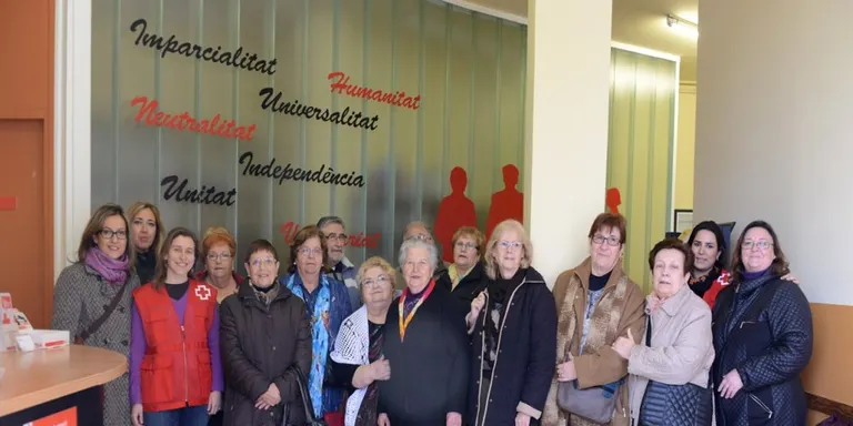 El Consell Consultiu de la Gent Gran visita la nova seu de la Creu Roja