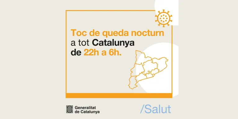 Primera nit de toc de queda i el confinament de caps de setmana sobre la taula