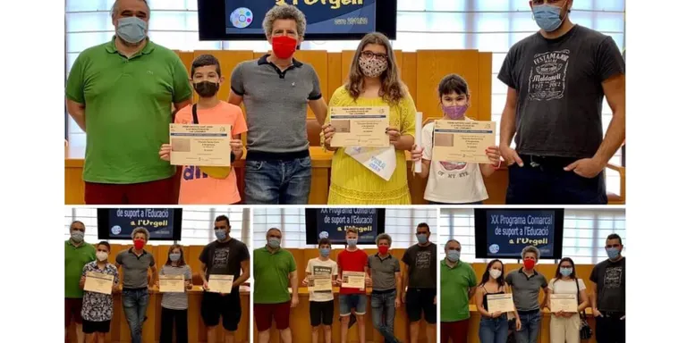 Fan entrega de diplomes del XX Programa Comarcal de Suport a l'Educació de l'Urgell