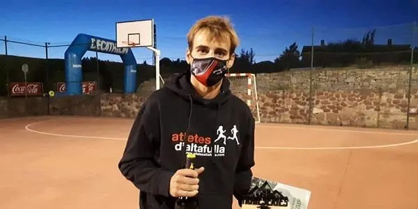 El corredor de trail Marc Llebaria puja al segon esgraó del podi en la Cursa Trail de Prades