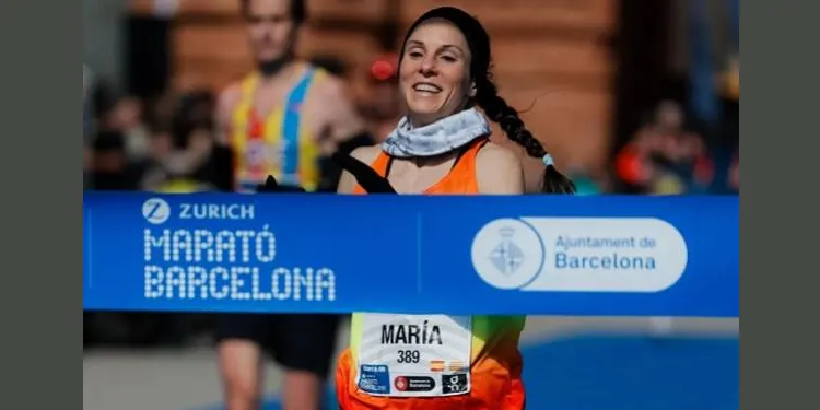 La corredora de la Móra, Maria Lázaro, es penja l’or en el Campionat d’Espanya de Marató Absolut