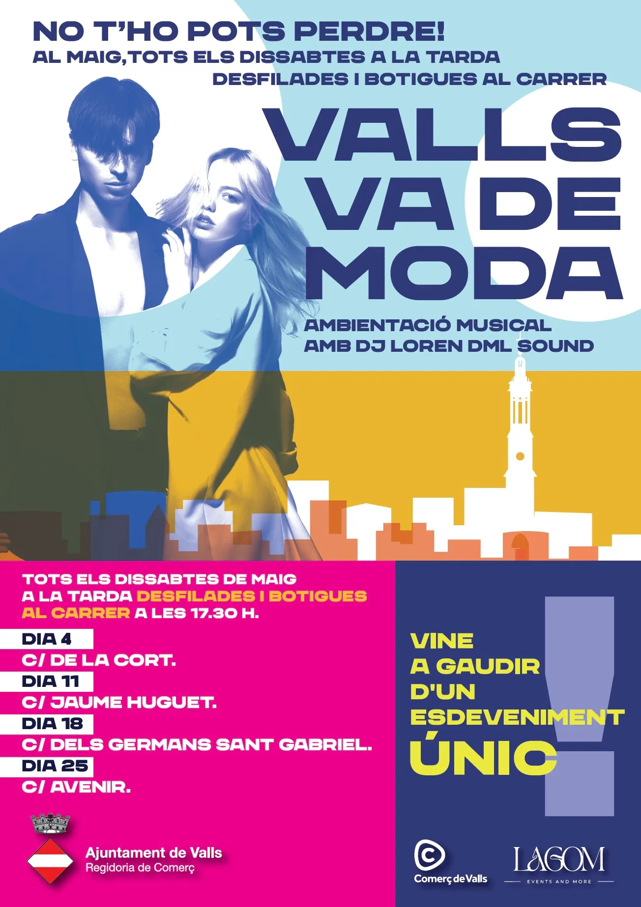 Arriba la primera desfilada del “Valls Va de Moda”