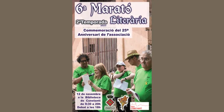 La 6a Marató Literària commemorarà els 25 anys de l’Associació Literària de Constantí