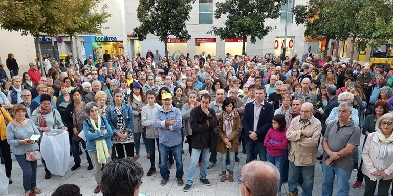 Unes 300 persones demanen la llibertat dels Jordis un any després del seu empresonament