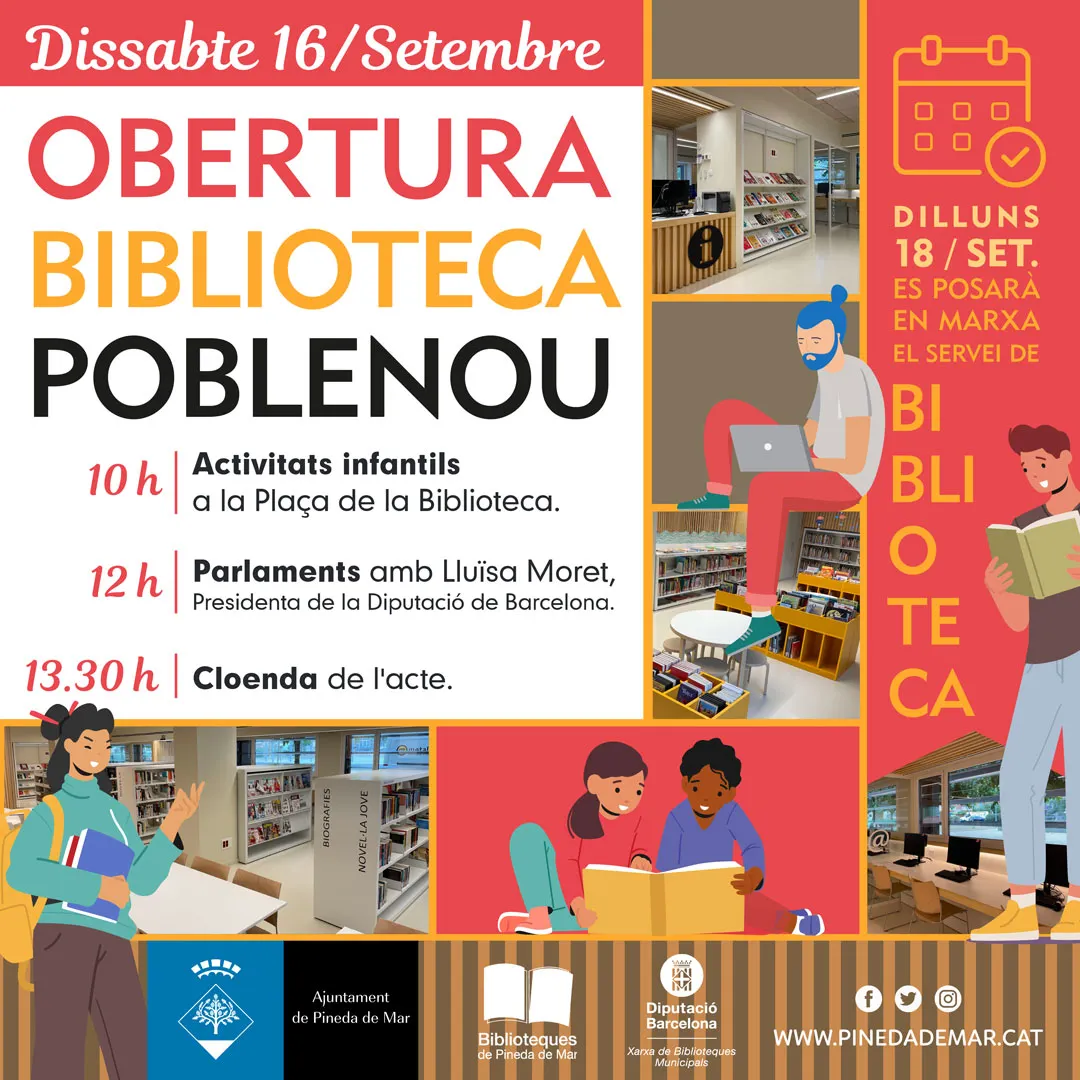 Aquest dissabte, acte d'obertura de la Biblioteca de Poblenou