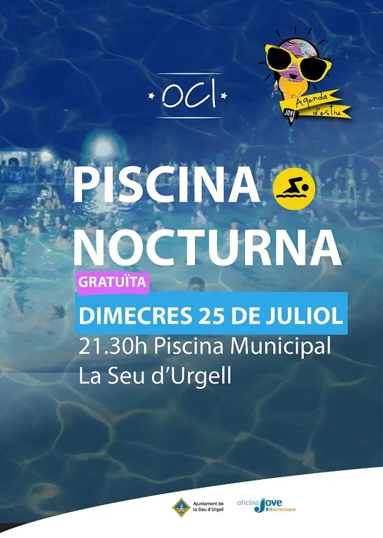Piscina nocturna gratuïta per a joves a la Seu