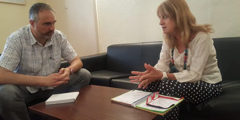 Reunió de treball entre l'alcalde de la Seu d'Urgell i la Síndica Municipal de Greuges