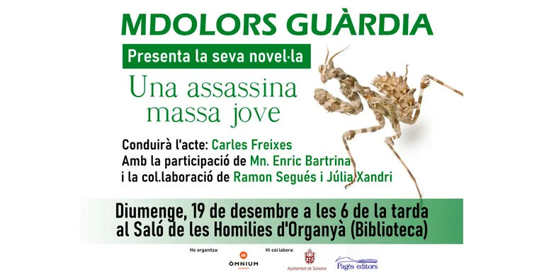 Una dona dolenta, referències locals i la història dels comtes d'Urgell, principals ingredients de l'última novel·la de Dolors Guàrdia