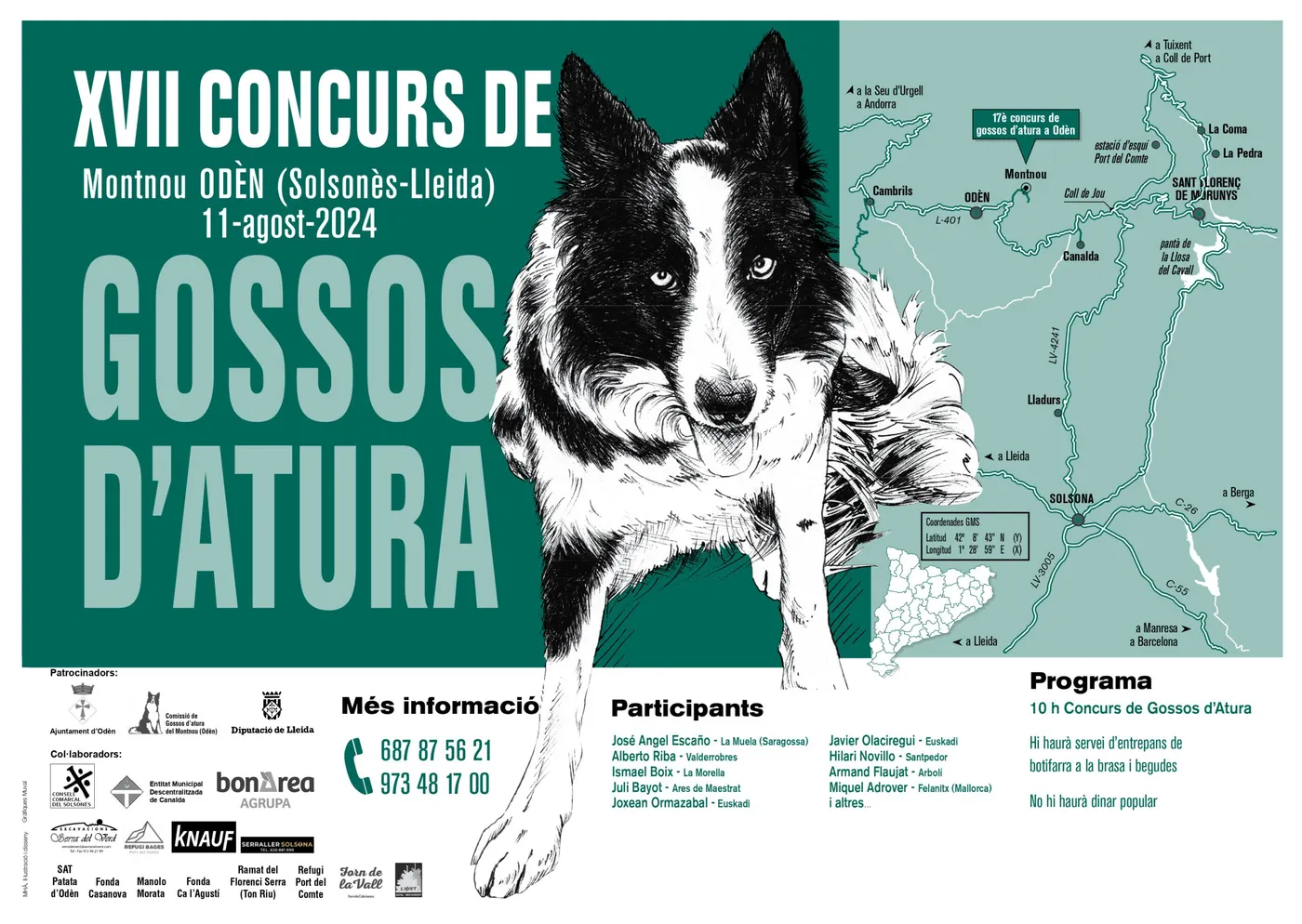 Una desena de pastors d'arreu de l'Estat espanyol competiran aquest diumenge al Concurs de gossos d'atura del Montnou, a Odèn