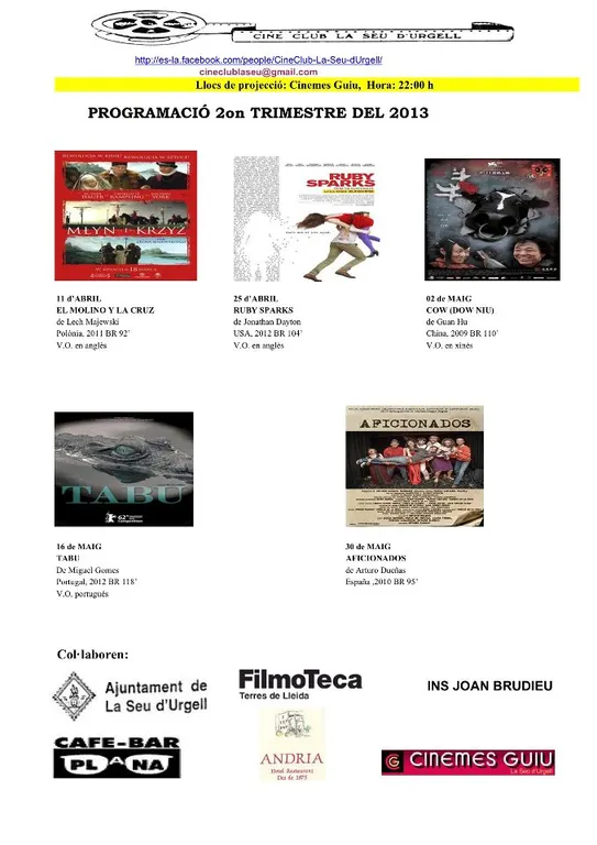 'Aficionados', nova proposta del Cine Club La Seu