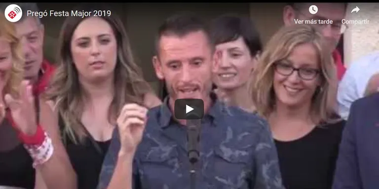 El pregó de Carles Castillejo encoratja els rubinencs a lluitar per allò que volen