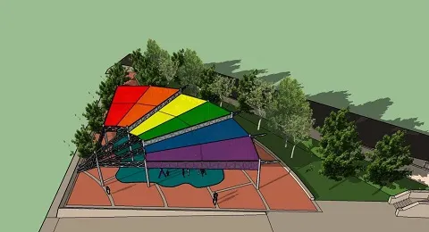 LA FUTURA CUBIERTA DEL PARQUE DE OLAKETA DESVELA SU IMAGEN