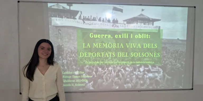 Un treball de recerca d'una alumna de l'Escola Arrels sobre els deportats nazis proposa un itinerari de memòria per Solsona