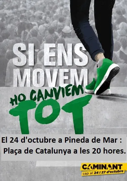Concentració a Pineda amb el nom 'Si ens movem, ho canviem tot'