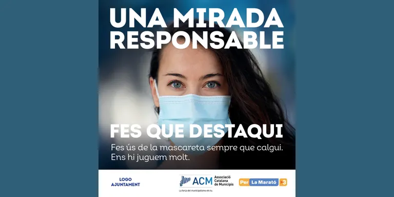 Campanya de l'ACM per conscienciar de l'ús responsable de la mascareta
