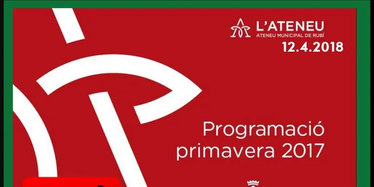 Agenda Ateneu Municipal 12 Abril 2018