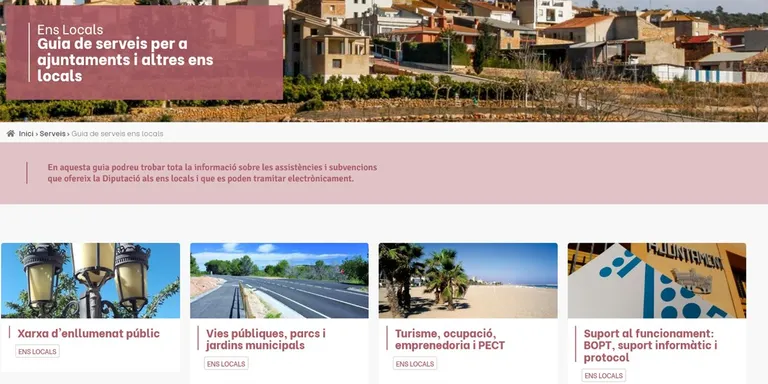 La Diputació renova la Guia de Serveis que facilita l’accés a les subvencions per a ens locals i ciutadania