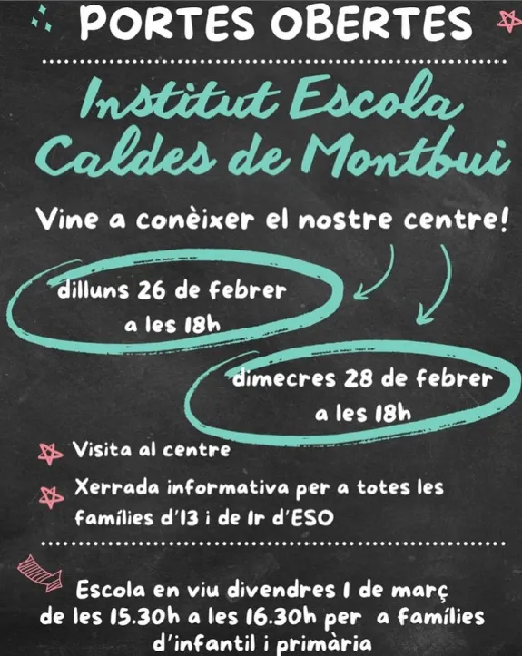 L'Institut Escola Pic del Vent - El Calderí  afrontarà el curs 2024/2025 amb total normalitat, tot i les obres que començaran aquest estiu en les seves instal·lacions