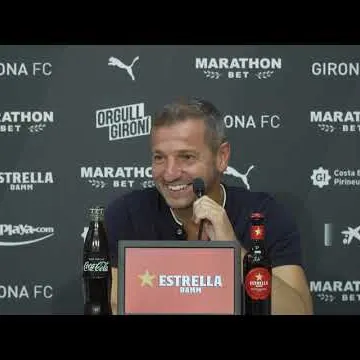 Roda de premsa director esportiu del Girona FC que fa balanç del mercat d'estiu.