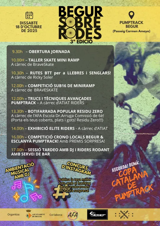 Begur acull aquest cap de setmana la Copa Catalana de Pumptrack i dues jornades plenes d’activitats sobre rodes