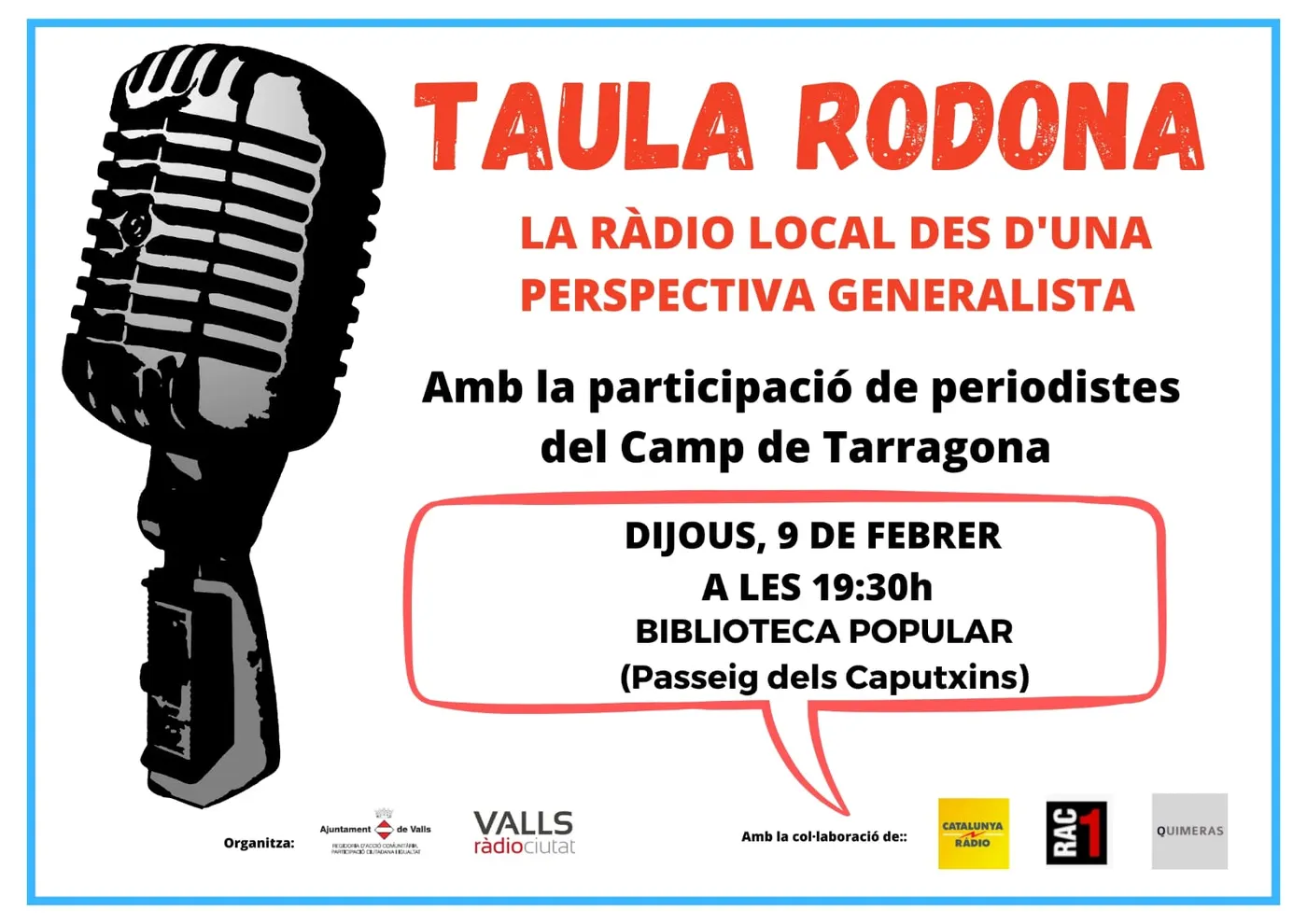 Tret de sortida al 5è aniversari de Ràdio Ciutat de Valls