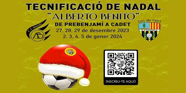 El CE Altafulla obre inscripcions per a la Tecnificació de Nadal – Alberto Benito