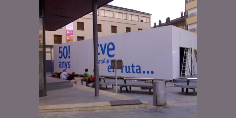 La carpa de 'TVE Catalunya en ruta' s'atura a la Seu