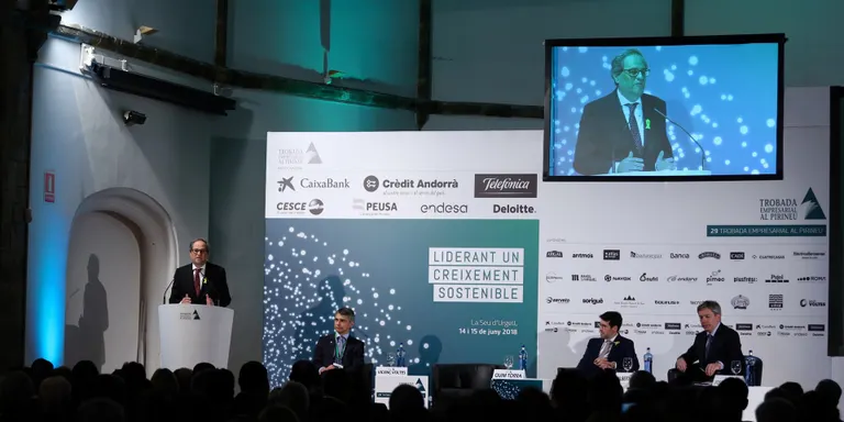 Quim Torra inaugura la 29a Trobada Empresarial al Pirineu