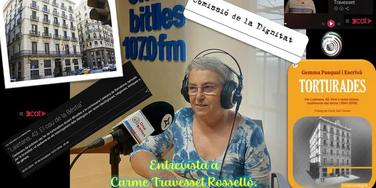 Entrevista a Carme Travesset Roselló: Activista. Comissió de la Dignitat, "Laietana 43“ Torturades”